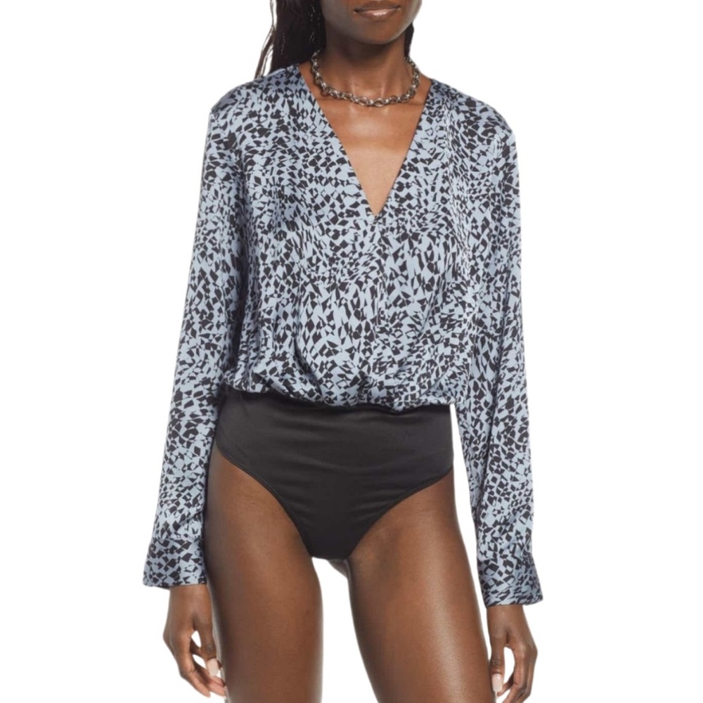 NWT OPEN EDIT Print Crossover Bodysuit